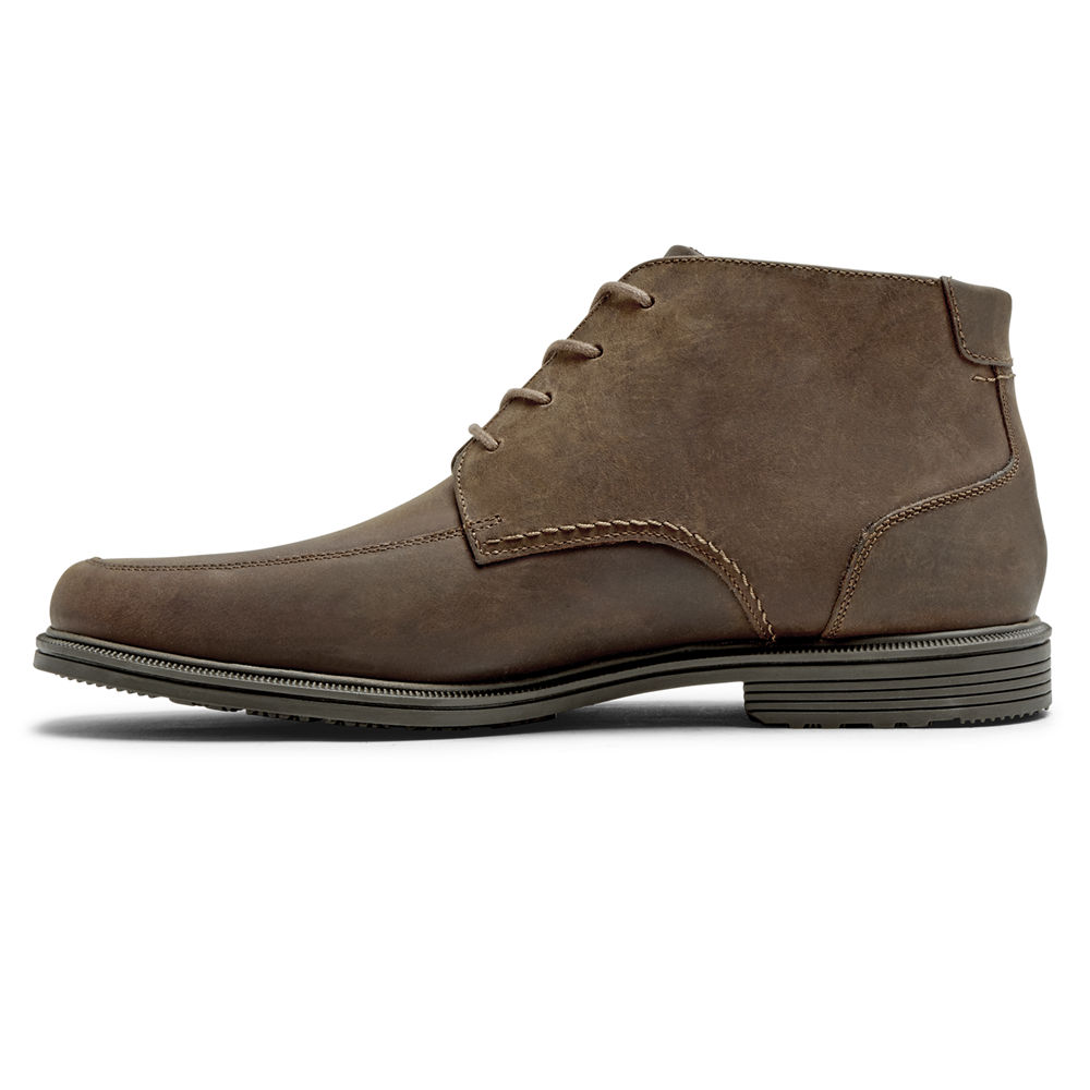 Rockport Mens Boots Brown - Taylor Waterproof Chukka - UK 458-WJEFHM